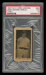 Leon Goose Goslin #49 Baseball Cards 1927 E210 York Caramel Type 1 Prices