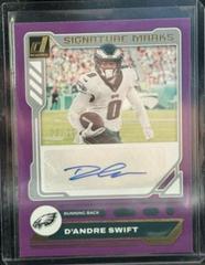 D'Andre Swift [Purple] Football Cards 2023 Panini Donruss Signature Marks Prices