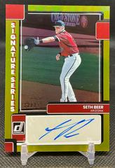 Seth Beer [Gold] #SS-SE Baseball Cards 2022 Panini Donruss Signature Series Prices