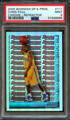 Chris Paul [Chrome Refractor] #111 Basketball Cards 2005 Bowman Prices