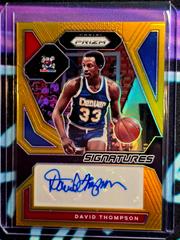 David Thompson [Gold Prizm] Basketball Cards 2023 Panini Prizm Signature Prices