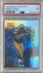 Reggie White [Mirror Blue] #4 Football Cards 1996 Select Certified Prices