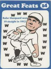 Rube Marquard [Blue Border] Baseball Cards 1972 Laughlin Great Feats Prices