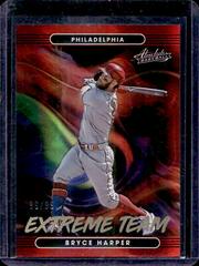 Bryce Harper [Spectrum Red] #ET-8 Baseball Cards 2022 Panini Absolute Extreme Team Prices