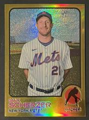 Max Scherzer [Chrome Gold Border] Baseball Cards 2022 Topps Heritage Prices