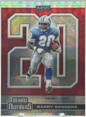 Barry Sanders [Red] #BTN-2 Football Cards 2020 Panini Playoff Behind the Numbers Prices