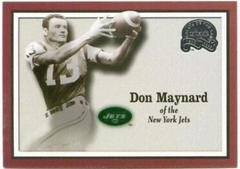 Don Maynard #8 Football Cards 2000 Fleer Greats of the Game Prices