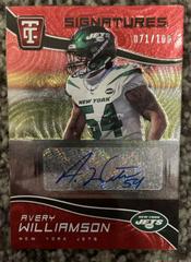 Avery Williamson [Red] #TCS-AWI Football Cards 2021 Panini Chronicles Totally Certified Signatures Prices