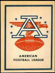AFL Logo Football Cards 1960 Fleer AFL Team Decals Prices