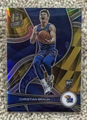 Christian Braun [Gold] Basketball Cards 2022 Panini Chronicles Draft Picks Spectra Prices