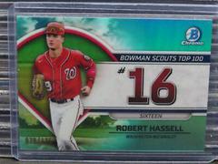 Robert Hassell [Aqua] #BTP-16 Baseball Cards 2023 Bowman Scouts Top 100 Prices