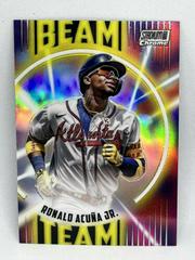 Ronald Acuna Jr. #BT-1 Baseball Cards 2022 Stadium Club Chrome Beam Team Prices