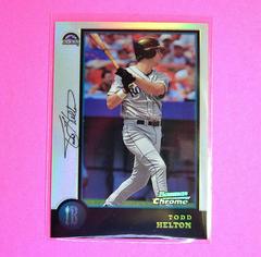Todd Helton [Refractor] #119 Baseball Cards 1998 Bowman Chrome Prices