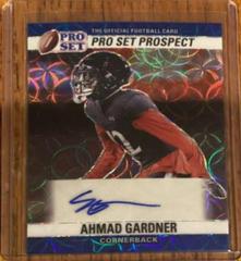 Ahmad Gardner [Kaleidoscope Blue] #PA-AG1 Football Cards 2022 Pro Set Metal Prices