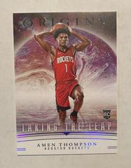 Amen Thompson #9 Basketball Cards 2023 Panini Origins Taking the Leap Prices
