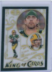 Aaron Rodgers [Black] #KC-7 Football Cards 2022 Panini Illusions King Of Prices