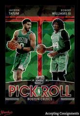 Robert Williams III, Jayson Tatum [Red Ice] #1 Basketball Cards 2021 Panini Contenders Optic Pick n Roll Prices