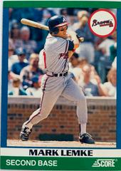Mark Lemke #89 Baseball Cards 1991 Score Rising Stars Prices