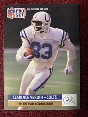 Clarence Verdin [punt return leader] Football Cards 1991 Pro Set Prices