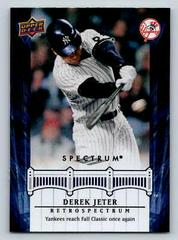Derek Jeter #DJ39 Baseball Cards 2008 Upper Deck Spectrum Jeter Retrospectrum Prices