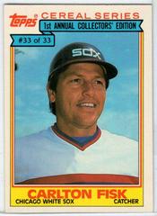 Carlton Fisk Baseball Cards 1984 Topps Cereal Series Prices