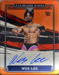 Wes Lee [Orange] Wrestling Cards 2022 Panini Impeccable WWE Stainless Stars Autographs Prices