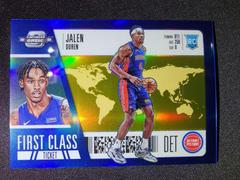 Jalen Duren [Gold] #17 Basketball Cards 2022 Panini Contenders Optic First Class Ticket Prices