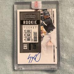 Luis Robert [Autograph Playoff Ticket] #119 Baseball Cards 2020 Panini Contenders Prices