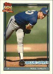 Mike Timlin #121T Baseball Cards 1991 Topps Traded Tiffany Prices
