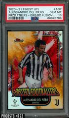 Alessandro Del Piero [Red Refractor] Soccer Cards 2020 Topps Finest UEFA Champions League Prices