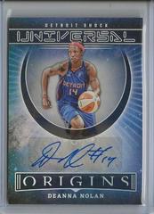 Deanna Nolan #UA-DNL Basketball Cards 2023 Panini Origins WNBA Universal Autographs Prices