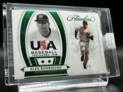 Alex Rodriguez [Emerald] #72 Baseball Cards 2022 Panini Flawless Prices