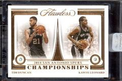 Kawhi Leonard / Tim Duncan [Bronze] #171 Basketball Cards 2022 Panini Flawless Prices