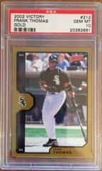 Frank Thomas [Gold] #212 Baseball Cards 2002 Upper Deck Victory Prices