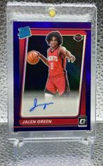 Jalen Green [Purple Signature] #159 Basketball Cards 2021 Panini Donruss Optic Prices