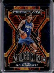 Paolo Banchero #9 Basketball Cards 2022 Panini Obsidian Volcanix Prices
