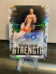 Cesaro Wrestling Cards 2021 Topps Chrome WWE Great Feats of Strength Autographs Prices