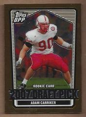 Adam Carriker [Chrome Bronze] #138 Football Cards 2007 Topps Draft Picks & Prospects Prices