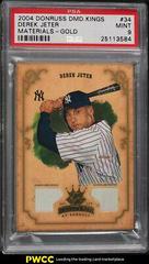 Derek Jeter [Materials Gold] #34 Baseball Cards 2004 Donruss Diamond Kings Prices