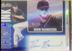 Drew Rasmussen [Spectrum Blue] Baseball Cards 2022 Panini Absolute Iconic Ink Autographs Prices