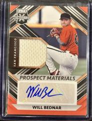 Will Bednar #PMS-WB Baseball Cards 2022 Panini Elite Extra Edition Prospect Materials Signatures Prices