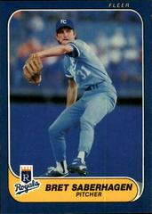 Bret Saberhagen #19 Baseball Cards 1986 Fleer Prices