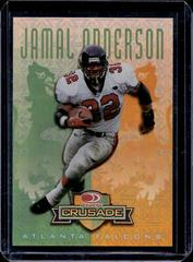 Jamal Anderson [Green] #23 Football Cards 1998 Leaf Rookies & Stars Crusade Prices