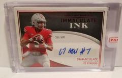 CJ Stroud [Ruby] Football Cards 2022 Panini Immaculate Collegiate Ink Autographs Prices