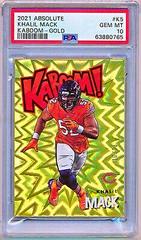 Khalil Mack [Gold] #K5 Football Cards 2021 Panini Absolute Kaboom Prices