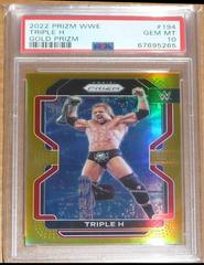 Triple H [Gold Prizm] #9 Wrestling Cards 2022 Panini Prizm WWE Gold Prices