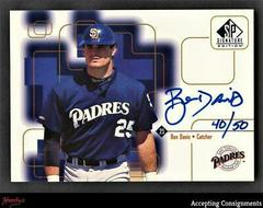 Ben Davis [Gold] #BD Baseball Cards 1999 SP Signature Autographs Prices