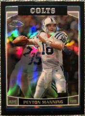 Peyton Manning [Black Refractor] #8 Football Cards 2006 Topps Chrome Prices