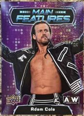 Adam Cole [Purple] Wrestling Cards 2022 Upper Deck AEW Main Features Prices