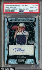 Tom Brady [Autograph Jersey Black Refractor] #190 Football Cards 2009 Bowman Sterling Prices